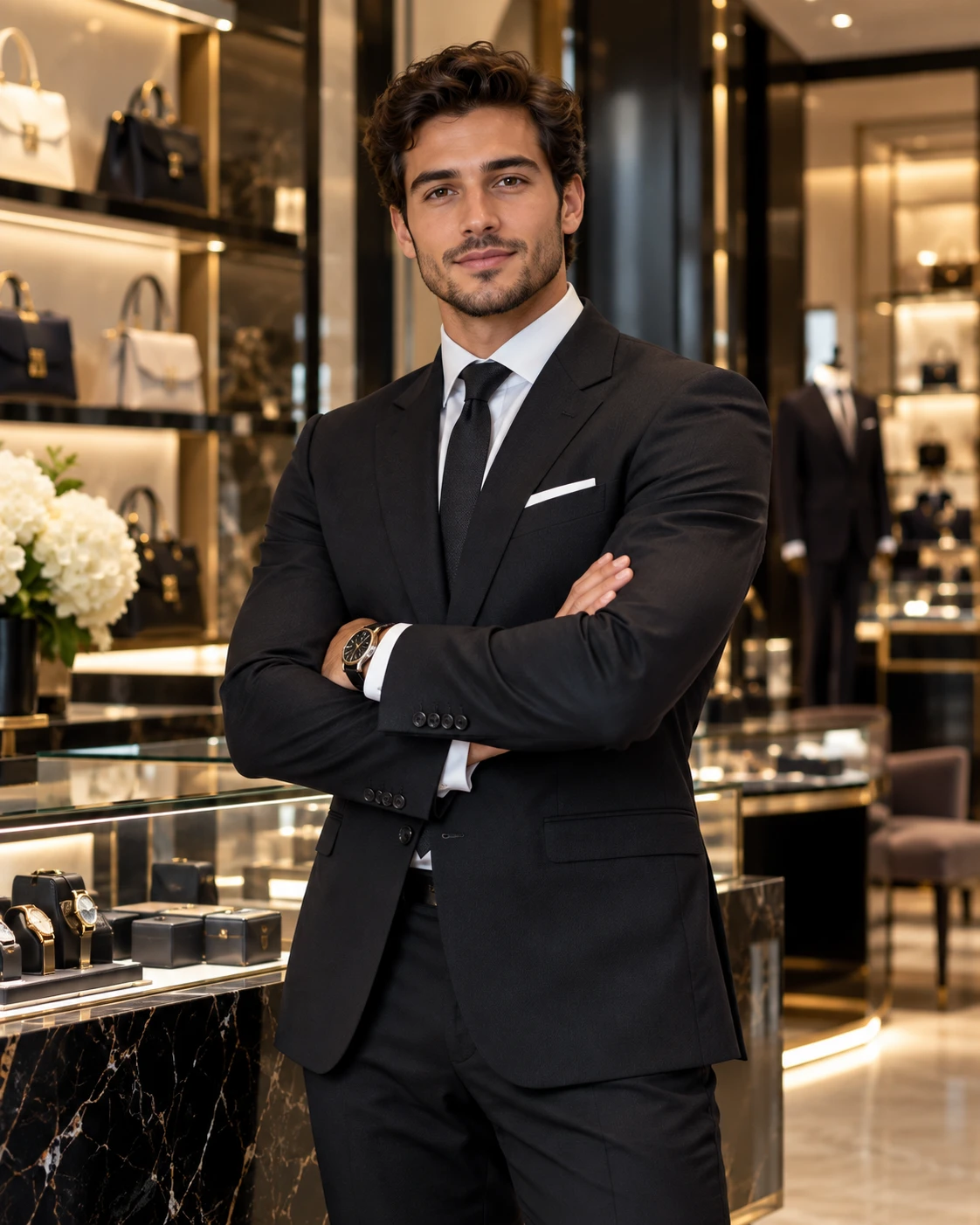 Manager dans une boutique de luxe